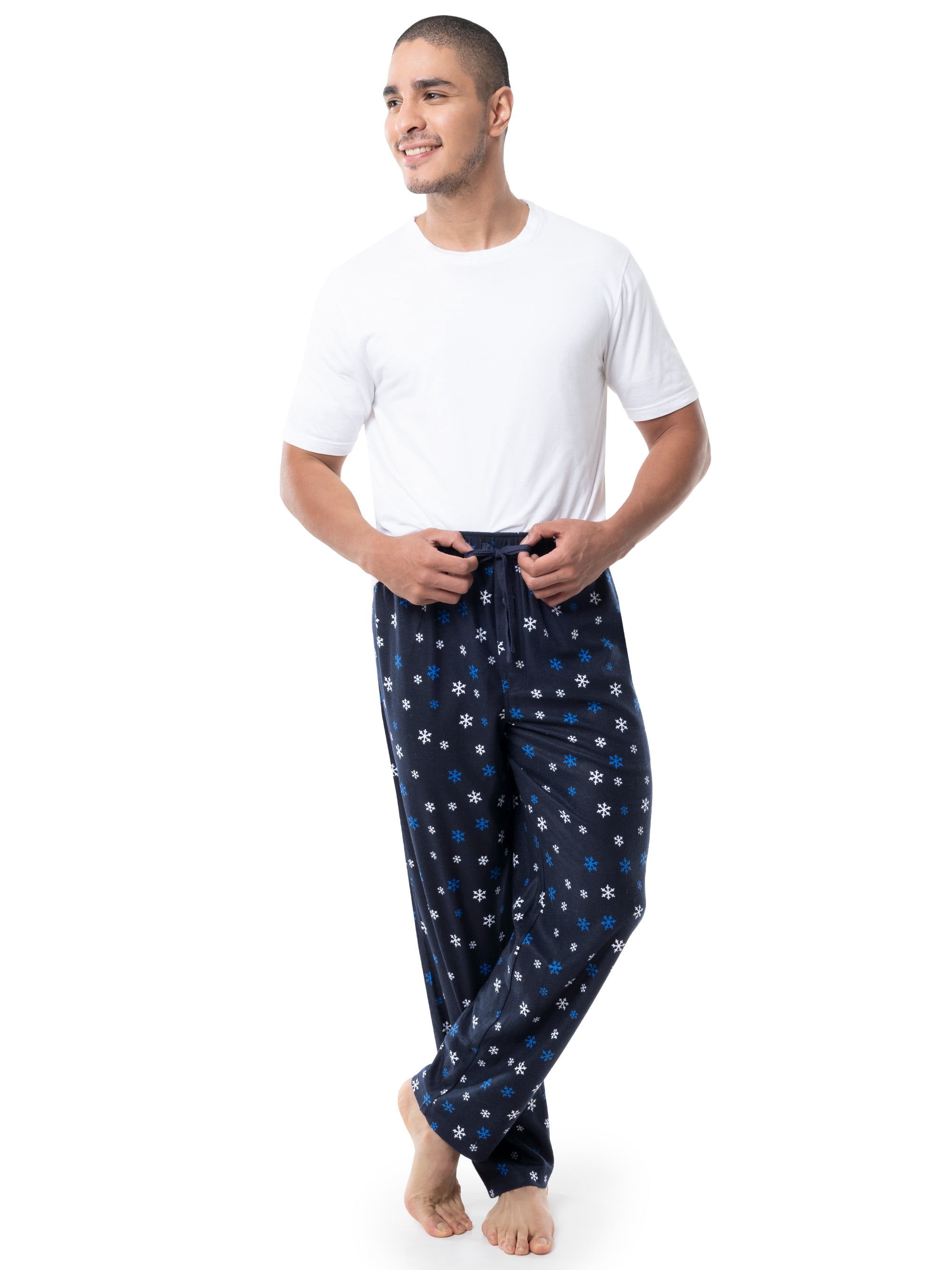 Fruit of the Loom Men's Matte Fleece Holiday Print Pajama Pants, Sizes S-5XL