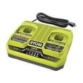 thumbnail image 1 of Cargador ONE+ de 18 V de doble puerto de RYOBI simultáneo para 2 baterías, 1 of 5
