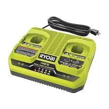 Cargador ONE+ de 18 V de doble puerto de RYOBI simultáneo para 2 baterías