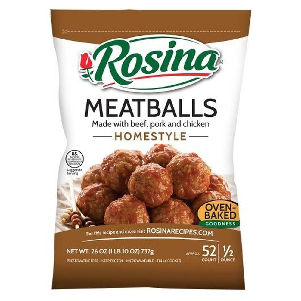 Rosina Home Style Meatball, 26 Ounce -- 8 per case.