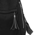 thumbnail image 4 of Stylago Corduroy Backpacks for Women with Tassel Front Pockets Casual Computer Daypack Ladies Medium Laptop Bags for Work Black, 4 of 7