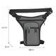 thumbnail image 3 of Bolsa De Pierna Bolsa De Pierna Bicicleta Riñoneras impermeables para piernas, para exteriores, para motocicleta, Molle, cintura, riñonera (gris), 3 of 4