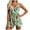Green, variant on Levmjia Women's Tankini Swimsuit drawstring split High Waisted Floral printed With Chest Cushion Bra No Steel Support loose Beach Vacation Summer Swimwear