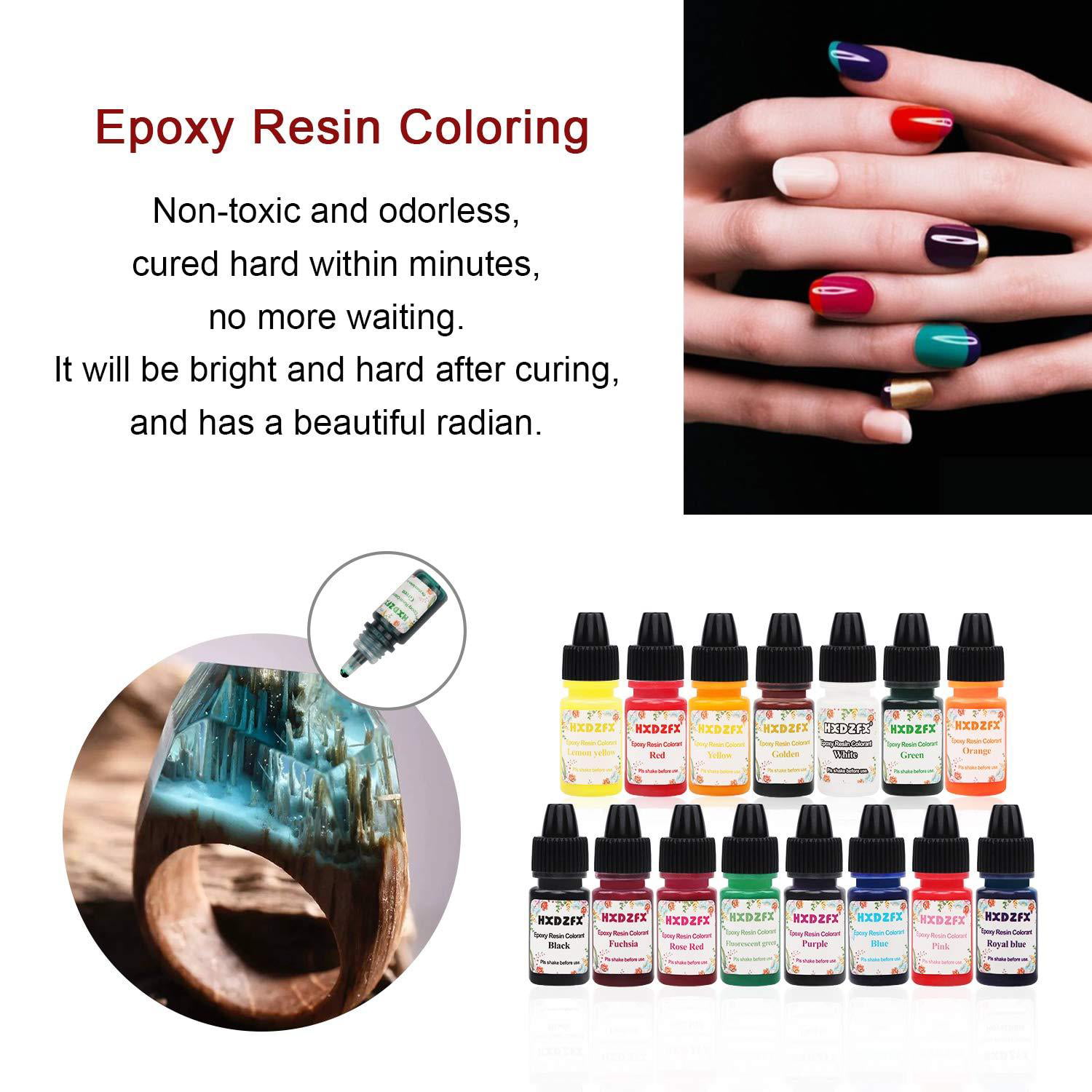 Kitcheniva 20 Pcs Color Epoxy UV Resin Pigment Liquid Colorant DIY Dye Art  Craft 10ml