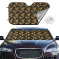 thumbnail image 2 of Haiem Squirrel Gathering Nuts Car Windshield Sun Shade - Blocks UV Rays Sun Visor Protector, Sunshade to Keep Your Vehicle Cool, Universal Fit SUV Van Sedan-Medium, 2 of 7