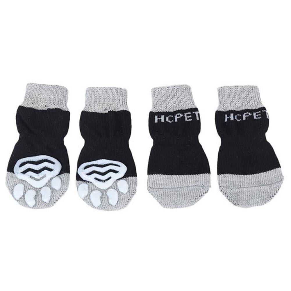 Black, XL Paw Protection for Dogs Hcpet Anti-Slip Dog Socks for Indoor Wear