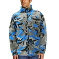 thumbnail image 4 of Men's Heavyweight Army Hunting Camo Removable Hood Quilted Insulated Jacket (Teal/Grey Camo, S), 4 of 6