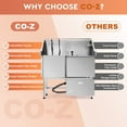 thumbnail image 2 of CO-Z 50 in Dog Grooming Tub with Nonskid Retractable Ramp for Large Dogs, Professional Dog Bathing Station, Stainless Steel Dog Washing Station with Swivel Faucet Pull Out Showerhead Storage Drawer, 2 of 8