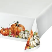 Way to Celebrate Fall Pumpkins Paper Tablecloth, 1 ct