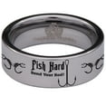 thumbnail image 2 of Fish Hook Tungsten Carbide Ring, 2 of 9