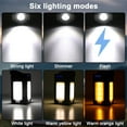 thumbnail image 5 of Camping Lantern, Camping Tent Light for Home | 2000 MAh Solar Camping Lights | Solar Portable 6 Modes Dimmable with 90 Degree Expandable 4 Led Lamp for Hiking Patio Tent Power Adventures, 5 of 12