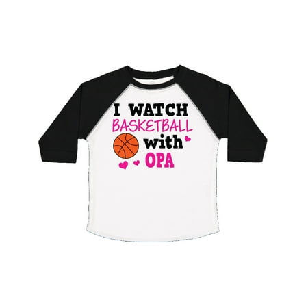 

Inktastic I Watch Basketball with Opa Gift Toddler Toddler Girl T-Shirt