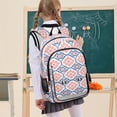 thumbnail image 7 of FORMRS Unisex School Backpack 17" Student Travel Bag with Laptop Compartment, Mosaic Flowers Pattern, 7 of 7