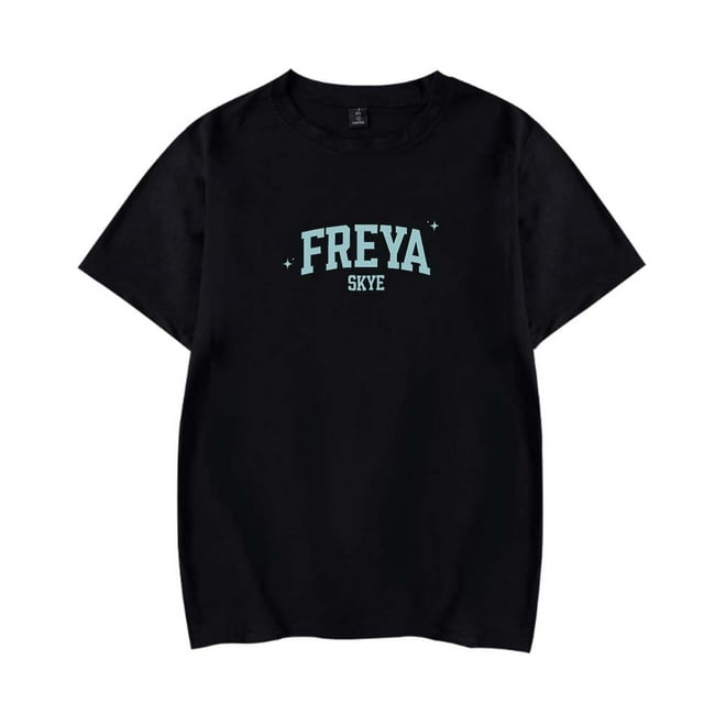 Freya Skye Camiseta Mujer Hombre Casual Cuello Redondo Manga Corta Moda Tee