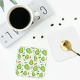 thumbnail image 5 of Disketp Kawaii Avocado Funny Coasters,4 Pcs Leather Coasters With Holder, Perfect Housewarming Hostess Gifts,Protect Furniture From Water Marks Scratch, 5 of 9