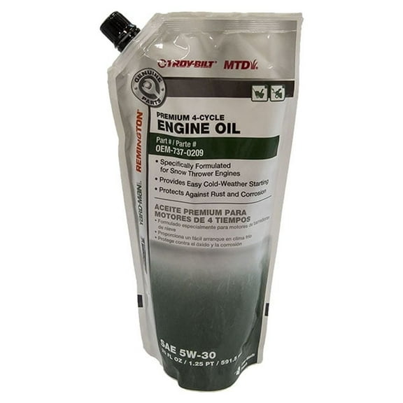 MTD 737-0209 Oil 5W-30 Bottle 2 Troy-Bilt 521 2100