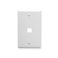 thumbnail image 1 of Oversized Classic Face Plate 1 Port - White, 1 of 1