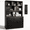 Black, variant on NORTHSKY 72'' Tall Bookshelf with Power Outlet, 2 Drawer File Cabinet for A4 Hanging Files, 3-Tier Open Shelves & Closed Storage Cabinets, Multifunctional Printer Stand - Light Brown