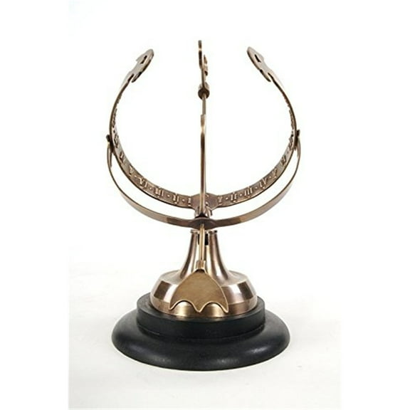 Brass Armillary On Wooden Base