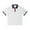 White, variant on Men's Lapel Short Sleeved T Shirt, Loose Drop Shoulder, Collision Collar, Polyester, Breathable, Lightweight, with 3D Printed Graphics, Sizes S XXXL