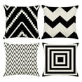 thumbnail image 6 of sunsanly Modern Abstract Geometric Pillowcase Cushion Cover Soft Wear Resistant Non-Fading Square Cushion Cover Ornament, 6 of 7