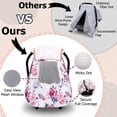 thumbnail image 5 of Beavtaens 3-in-1 Baby Car Seat Cover, Winter Infant Carseat Canopy, Soft & Breathable, Purple, 5 of 7