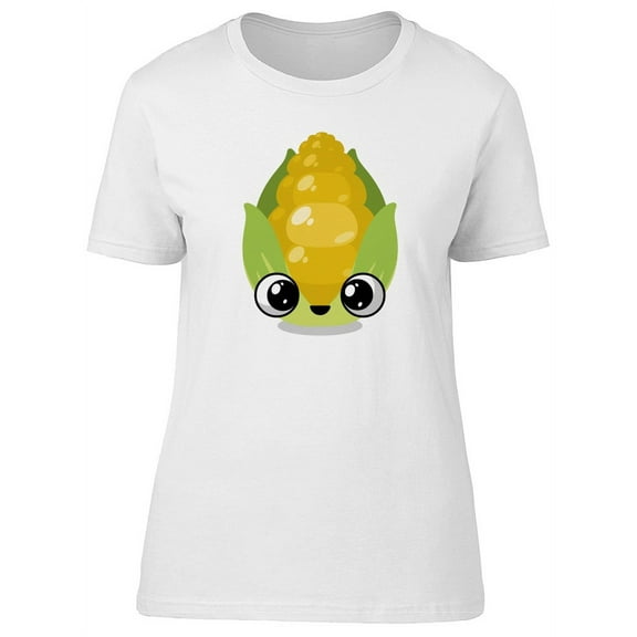 Cute Happy Corn Cartoon Tee Women's -Image by Shutterstock