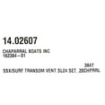 thumbnail image 4 of Chaparral Boat Raised Transom Vent Decals | SSX Surf Sticker 2020, 4 of 4