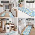 thumbnail image 5 of Light Blue Daisy Flower Pattern Kitchen Rugs Sets Of 3,Kitchen Runner Rugs Non Skid Washable,Decorative Kitchen Floor Mats for Kitchen,Sink,Laundry,17"x30"+ 17"x47" + 17"x59", 5 of 6
