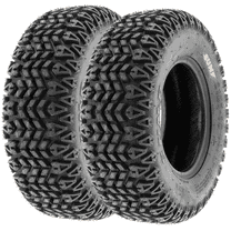 SunF Golf-Cart Lawn Mower Turf Tire 23x10.5-12 23x10.5x12 4 PR Tubeless G003 (Set of 2)