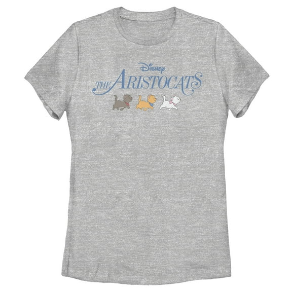 Women's Aristocats Kitten Strut Movie Logo Graphic Tee Athletic Heather X Large
