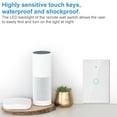 thumbnail image 3 of Touch Screen Voice Control LED Backlight Design Smart Light Switch, WiFi Switch, For  For, 3 of 8