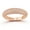 Rose Gold, variant on 14K Gold Plated Graduated Dome Band Ring for Women with CZ Stones, Womens Rings, Size 5