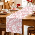 thumbnail image 5 of Table Runners 70 Inches Long Dress Scarves, Pink Leaves Farmhouse Coffee/Dining/Kitchen Table Decor, Holiday Table Runner, Farmhouse Botanical Leaf Branch Vintage Modern 13x70 Inch, 5 of 9