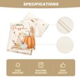 thumbnail image 3 of Chemin de Table de l'Action de Grâce Hello Pumpkin Flowers Leaves, Récolte Saisonnière Automne Vintage Cuisine Table à Manger, 3 of 5