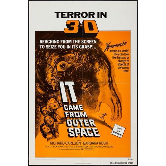 Western Graphic It Came From Outer Space Movie Poster 11inx17in Mini Poster 11x17 poster Color Category: Multi, Unframed, Ages: Adults, Rectangle