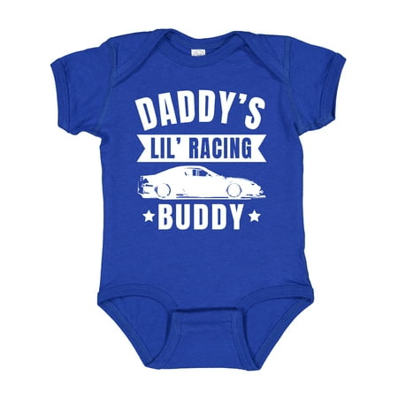 

Inktastic Daddys Lil Racing Buddy Gift Baby Boy or Baby Girl Bodysuit