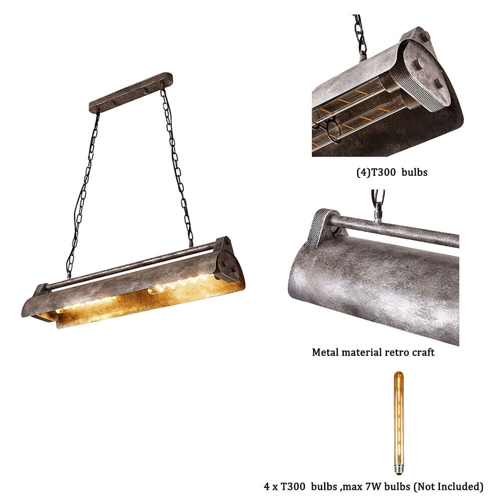 4-Light Rustic Design LED Pendant Lamp Ceiling Lamp Farmhouse Indoor Lighting Antique Iron Chandelier Island Pendant Light Rustic Farmhouse Ceiling Lamp Chandelier Rustic Industrial Hanging Lamp