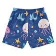 thumbnail image 7 of FORMRS Boys Swim Trunks Quick Dry Mesh Liner Boardshorts Sizes XS-XL, Light Pink Jellyfish, 7 of 7