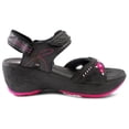 thumbnail image 4 of GP Wedge Platform Snap Lock Sandals for Women: 0758 Fuchsia, EU38 (US Size 7 - 7.5), 4 of 7