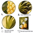 thumbnail image 3 of Designart "The Golden Grove Of Pineapples III" Pineapples Floater Framed Wall Art Living Room, 3 of 5