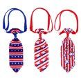 thumbnail image 1 of 3 corbatas ajustables para perro del 4 de julio, con diseño patriótico, con la bandera de EE. UU., accesorios de aseo para gatos, para disfraces de niña y niño., 1 of 5