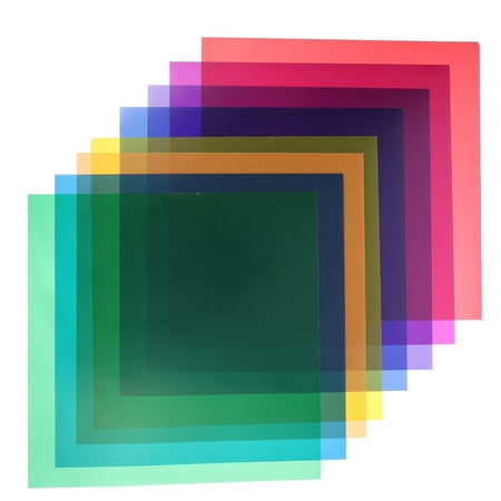 

Hemoton Filter Gel Color Sheets Lighting Correction Film Gels Light Flash Lights Overlays Plastic Filters Kits Sheet Colored