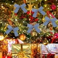 thumbnail image 4 of PuSpu Home Decor Christmas Decoration Christmas Tree Decoration Small Hanging Deluxe Bow Set Household Products, 4 of 6