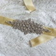 thumbnail image 7 of Women's belt Crystal Wedding Belts Satin Rhinestone Wedding Dress Belt Wedding Accessories Bridal Ribbon Sash Belt Champagne color, 7 of 7