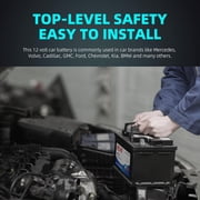 UPLUS Group Size 47 AGM Car Battery,H5 L2 12V 60Ah 660CCA 100RC Maintenance Free Start and Stop Automotive Replacement Battery,9.53 x 6.89 x 7.48 in
