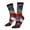 2 Black-1, variant on Cultural Silhouette Journey Crew Socks for Men & Women, Breathable Casual Athletic Ankle Socks