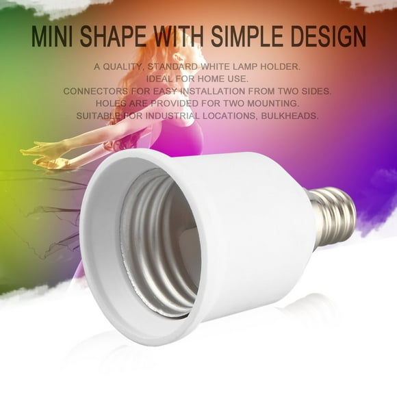 E12 to E27 Socket Light Bulb Lamp Holder Adapter Plug Extender Lampholder