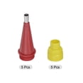 thumbnail image 4 of Unique Bargains 5 Pack 6mm Width Stainless Steel Caulk Nozzle 13.6mm Thread Connect Applicator, 4 of 6