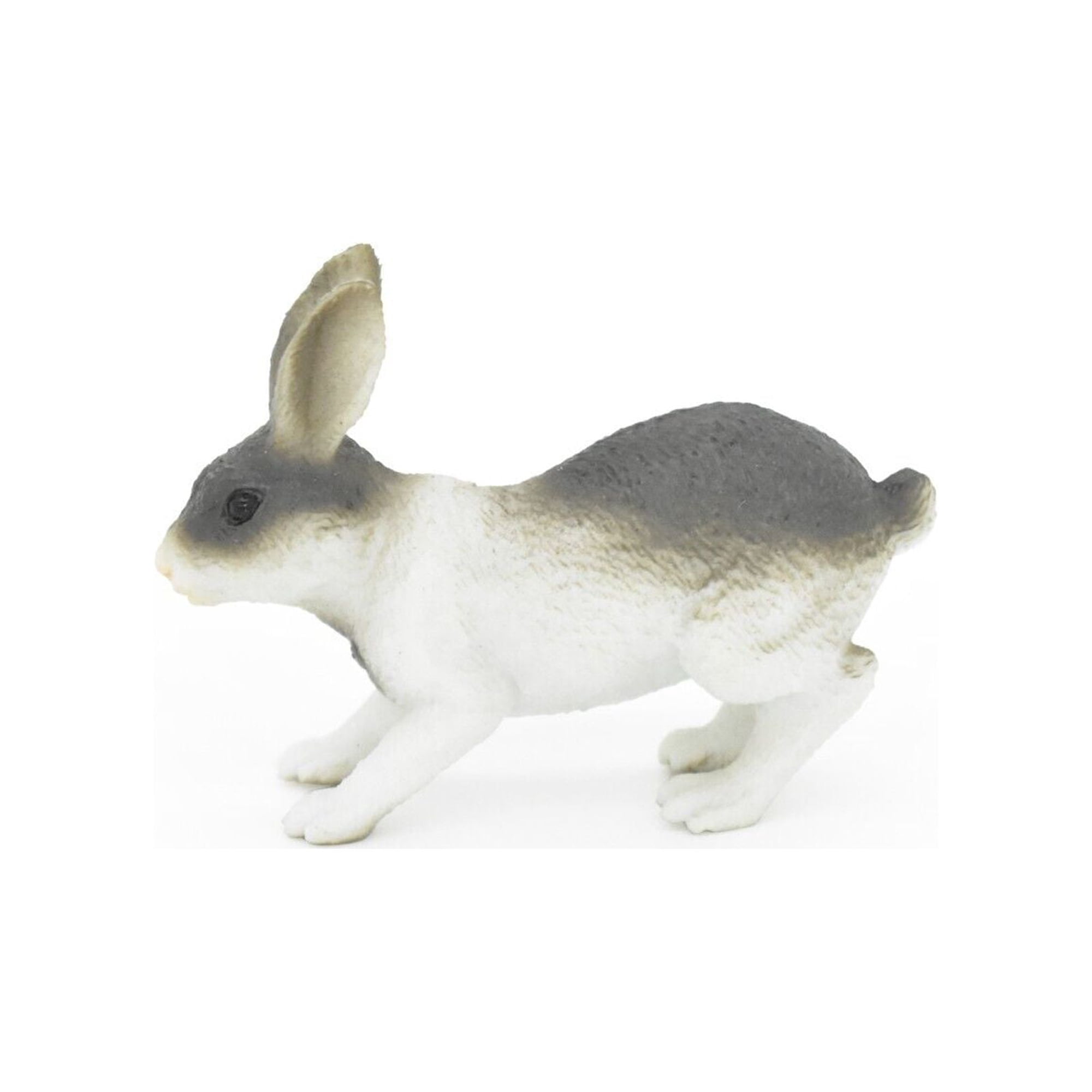Rabbit, Bunny, Domestic, Realistic Rubber Model, Hand Painted Toy 2" CH136B243